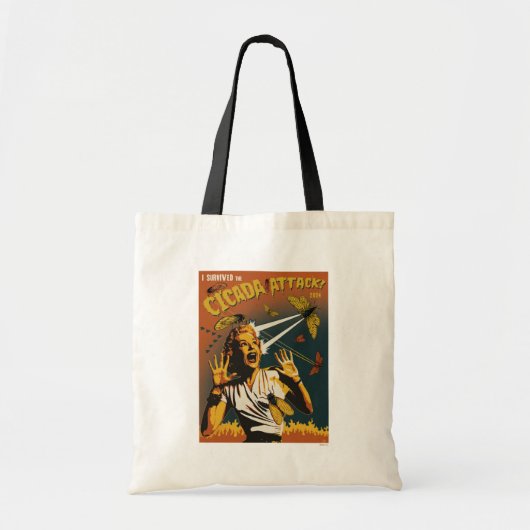 Cicada schreeuwende dame 2024 tote bag (Voorkant)