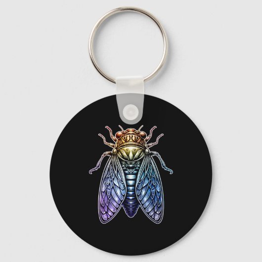 Cicada Shirt Insect Great Eastern Brood X Cicadas Sleutelhanger (Voorkant)