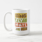 Cicada Sing Fly Mate sterven Koffiemok (Links)