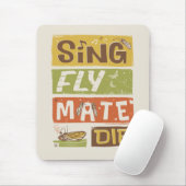 Cicada Sing Fly Mate sterven Muismat (Met muis)