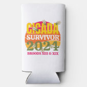 CICADA SURVIVOR 2024 Broods XIII XIX Seltzer Blikjeskoeler (Achterkant)