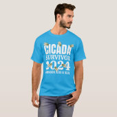 CICADA SURVIVOR 2024 Broods XIII XIX T-shirt (Voorkant volledig)
