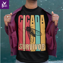CICADA SURVIVOR Retro T-shirt