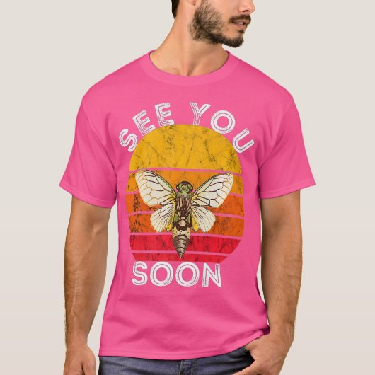 Cicada Tot ziens Magicada broed insect T-shirt (Voorkant)