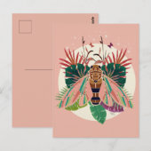 Cicada Tropical Briefkaart (Voorkant / Achterkant)