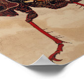 Cicada ukiyo-e style with copy space poster (Hoek)