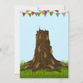 Cicada verjaardagsuitnodiging kaart (Achterkant)