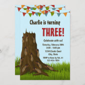 Cicada verjaardagsuitnodiging kaart (Voorkant / Achterkant)