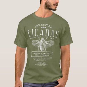 Cicada Zomer 2024 Dubbel Broed Verschijning Biolog T-shirt