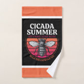 Cicada zomer beste cadeau aan Cicada brood liefheb Bad Handdoek (Handdoek)
