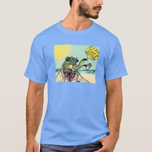 Cicada Zomer Briefkaart ontwerp T-shirt