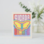 Cicada zomer liefde briefkaart (Staand voorkant)