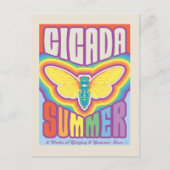 Cicada zomer liefde briefkaart (Voorkant)