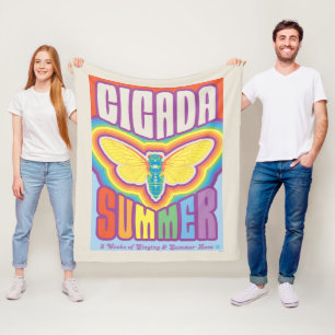 Cicada zomer liefde fleece deken