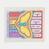 Cicada zomer liefde fleece deken (Voorkant (Horizontaal))