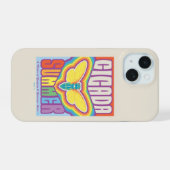 Cicada zomer liefde iPhone 15 case (Achterkant horizontaal)