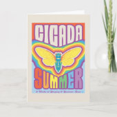 Cicada zomer liefde kaart (Voorkant)
