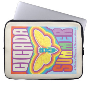 Cicada zomer liefde laptop sleeve
