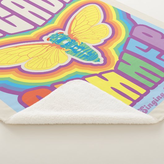 Cicada zomer liefde sherpa deken (3/4)
