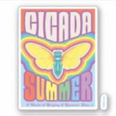 Cicada zomer liefde sticker (Voorkant)