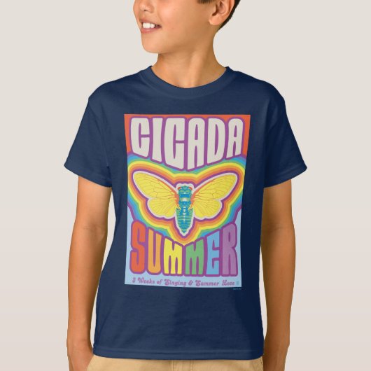 Cicada zomer liefde t-shirt (Voorkant)