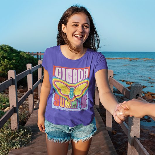 Cicada zomer liefde t-shirt