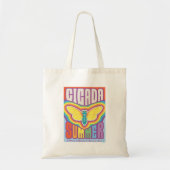 Cicada zomer liefde tote bag (Voorkant)