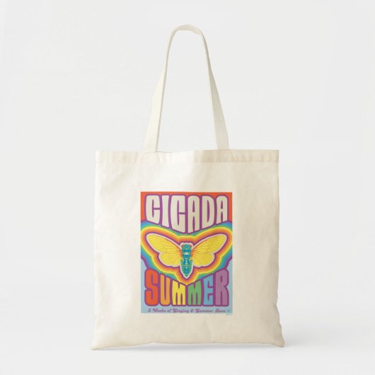 Cicada zomer liefde tote bag (Voorkant)