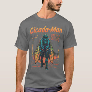 CicadaMan Overlevende van de Cicada Apocalyps Inse T-shirt