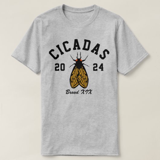 Cicadas 2024 College Style T-shirt (Design voorkant)