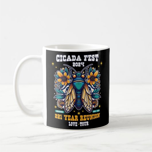 Cicada's 2024 T-shirt Koffiemok (Links)
