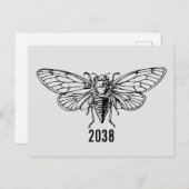 Cicadas 2038 briefkaart (Voorkant / Achterkant)