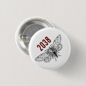 Cicadas 2038 ronde button 3,2 cm (Voorkant /achterkant)