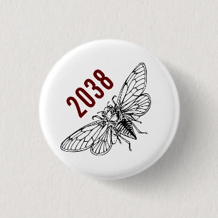 Cicadas 2038 ronde button 3,2 cm