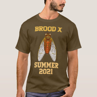 Cicadas Brood X 2021 Zomer Insect cicada mannen T-shirt