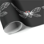 cicadas brood X Cadeaupapier (Rol Hoek)