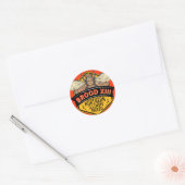 Cicadas Brood XIII Noord-Illinois Brood Ronde Sticker (Envelop)