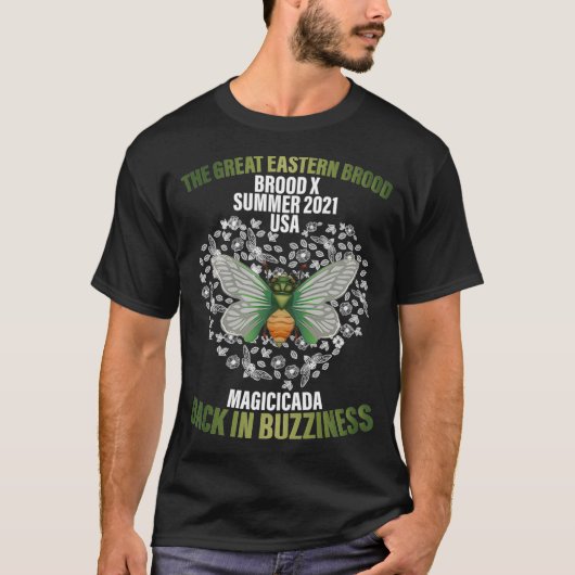 Cicadas Great Eastern Brood X usa 2021 Insect T-shirt (Voorkant)