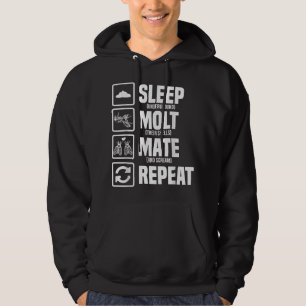 Cicadas Levenscyclus Slaap Mate Herhaal Entomolo Hoodie