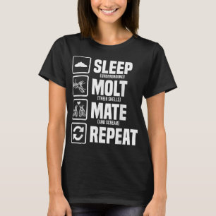 Cicadas Levenscyclus Slaap Mate Herhaal Entomolo T-shirt
