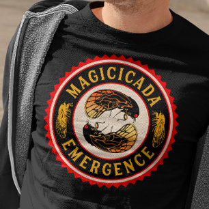 Cicadas Magicada Emergence Funny Retro T-shirt
