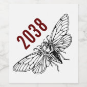 Cicadas Rise - 2038 Wijn Etiket (Enkel label)