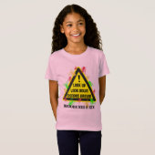 CICADAS ROND 2024 Fun Hazard Sign Kinder T-shirt (Voorkant volledig)