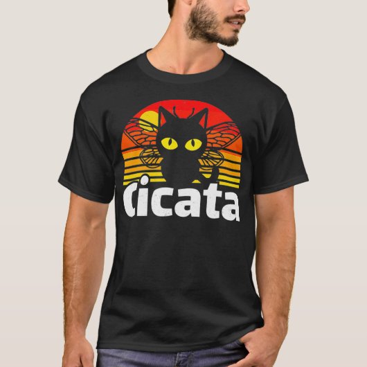 Cicata Brood X Grappige Kat Lover Cicada insect T-shirt (Voorkant)