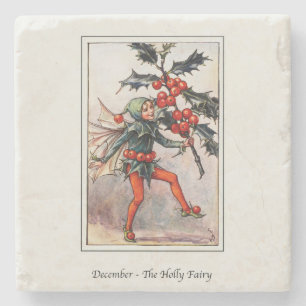 Cicely Mary Barker December Fairy Stenen Onderzetter