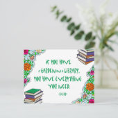 Cicero - Als je een tuin en bibliotheek hebt.. Briefkaart (Staand voorkant)