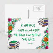 Cicero - Als je een tuin en bibliotheek hebt.. Briefkaart (Voorkant / Achterkant)
