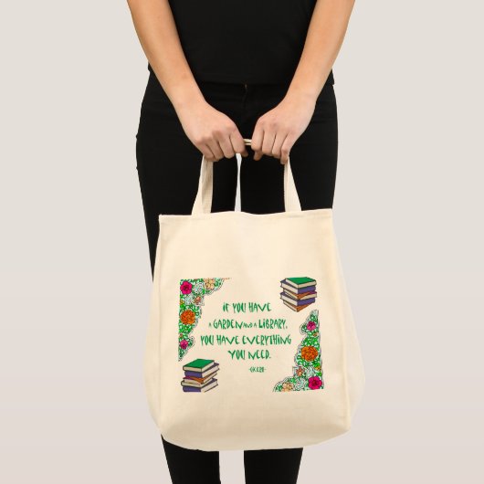 Cicero - Als je een tuin en bibliotheek hebt.. Tote Bag (Voorkant (product))