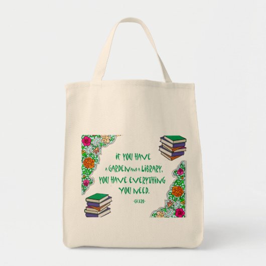 Cicero - Als je een tuin en bibliotheek hebt.. Tote Bag (Voorkant)