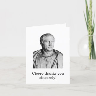 Cicero bedankkaart